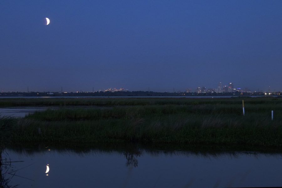 Fotomural Super Flower Blood Moon over New Orleans