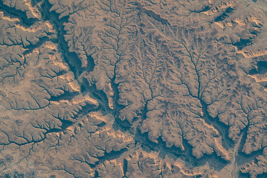 Fotomural Dry river valleys in Yemen