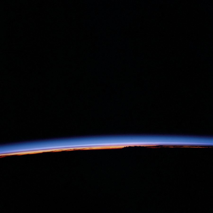 Fotomural Earth limb at sunset