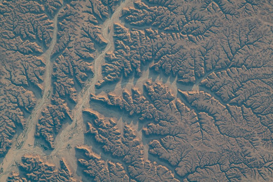 Fotomural Dry river valleys in Yemen