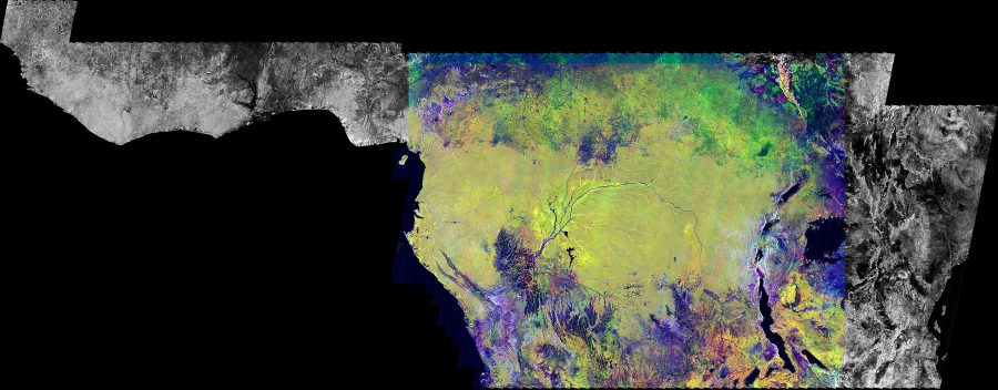 Fotomural Radar Mosaic of Africa