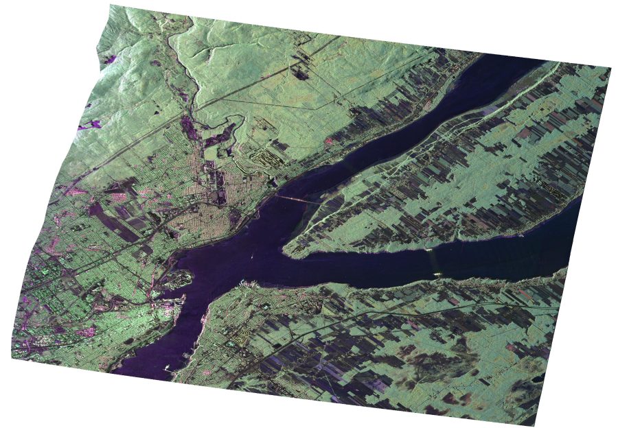 Fotomural UAVSAR Radar Imagery of Boreal Forests Around Quebec City, Canada