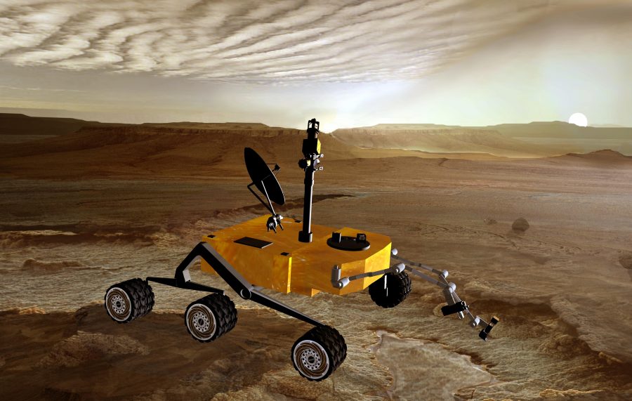 Fotomural Mars Science Laboratory at Sunset Artist Concept