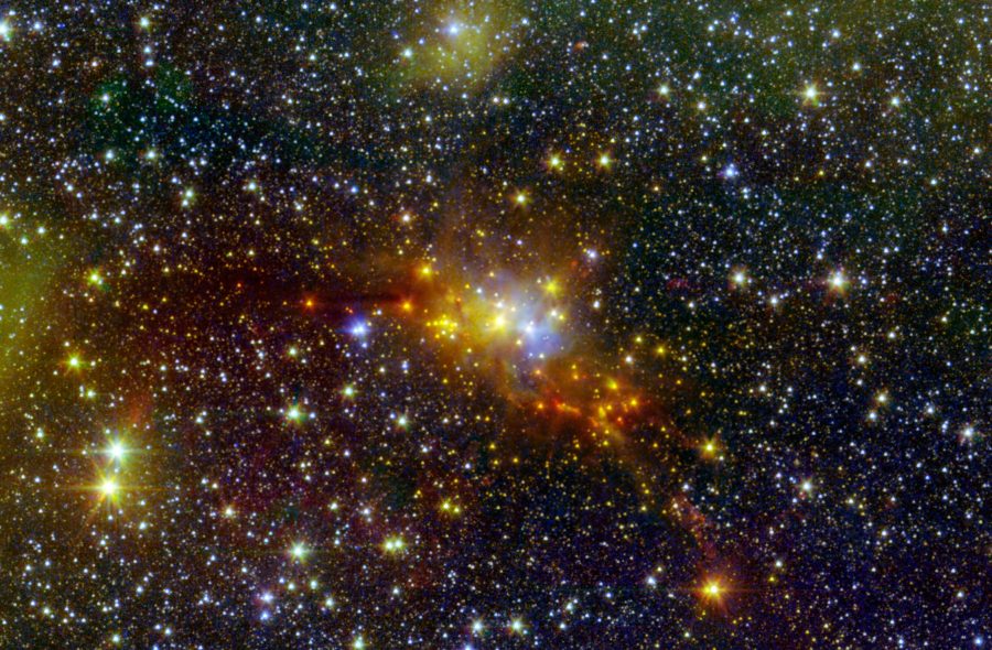 Fotomural The Serpent Star-Forming Cloud Spawns Stars